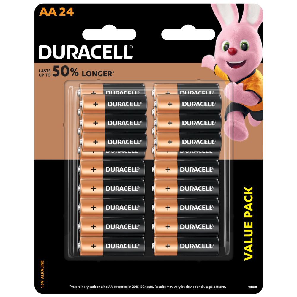 Duracell Coppertop Alkaline AA Batteries (24-Pack) in the AA Batteries  department at